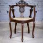 Unusual Victorian Five Leg Mahogany Tub Chair