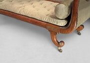 Regency Brass Inlaid Rosewood Chaise Longue