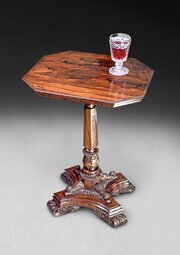 Regency Rosewood Octagonal Wine Table 