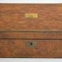 Burr Walnut Writing Slope Lap Desk Secret Drawers