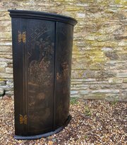 18th Century Chinoiserie Decorated Corner Cabinet
