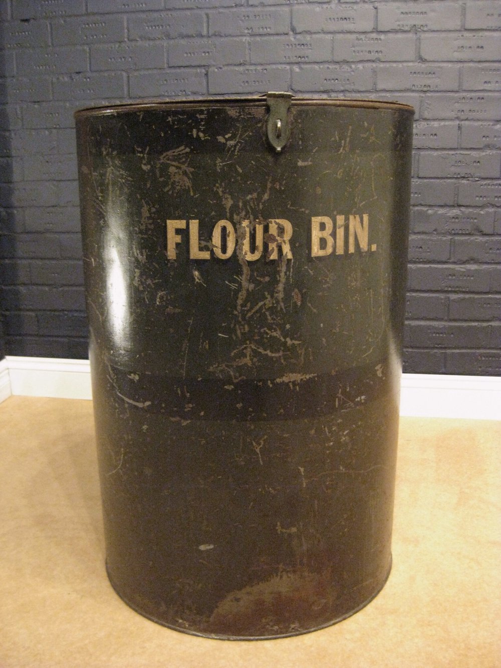 Antiques Atlas Large Victorian Metal Flour Bin