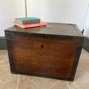 Victorian Oak Silver Chest With Interesting History