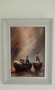 Oil painting fishermen