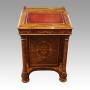 Victorian walnut inlaid Davenport 