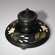 19th Century Ashford Marble Inkwell And Stand