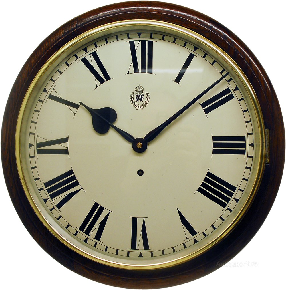 Antiques Atlas Genuine Elliott RAF 'Type 3' Oak Wall Clock