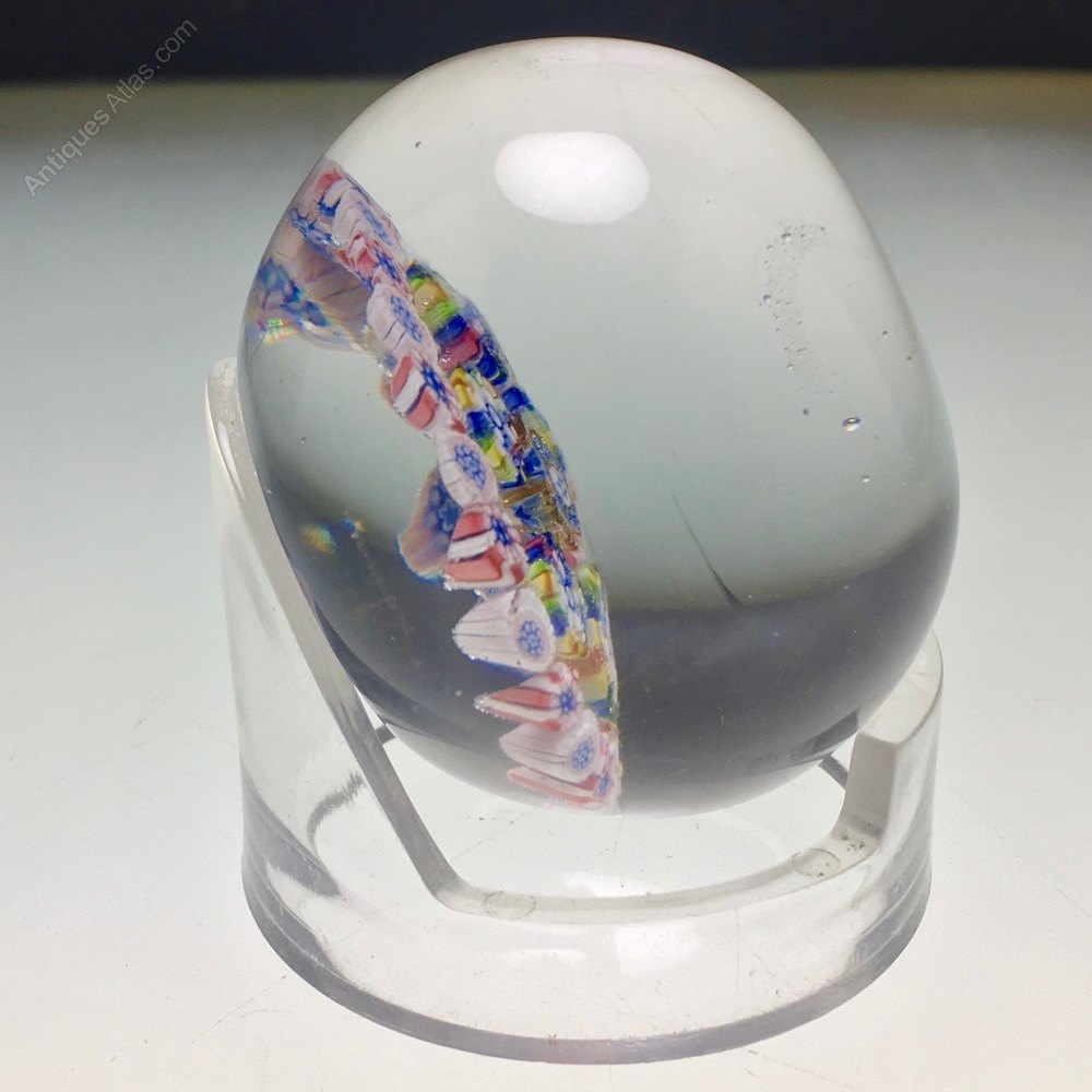 Antiques Atlas 19th C St Louis Millefiori Glass Paperweight C1870