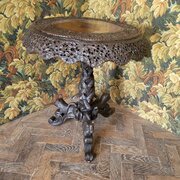 Burmese Carved Centre Table