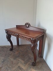 Country house oak console table