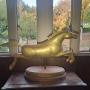Large Gilt French horse sculpture