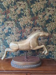 Large Gilt French Horse Sculpture