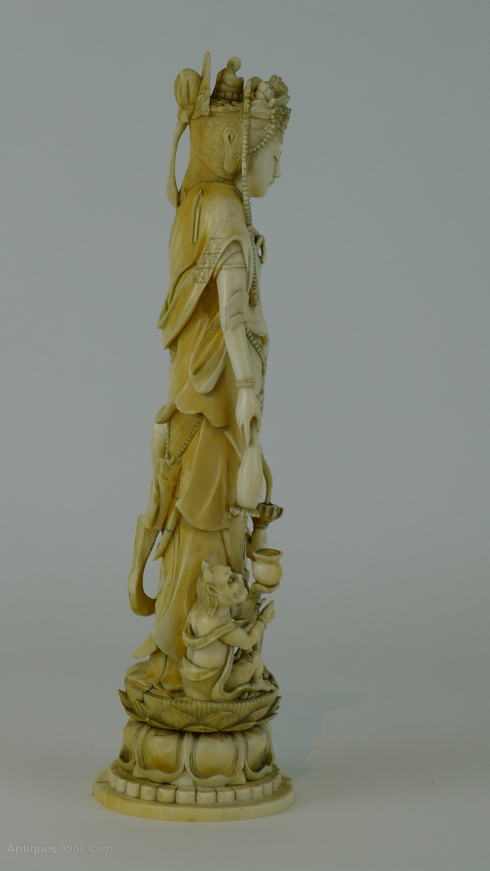 Antiques Atlas Signed 19th C Chinese Ivory Figure