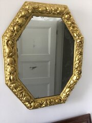 Fine Early Victorian Carved Wooden Mirror 