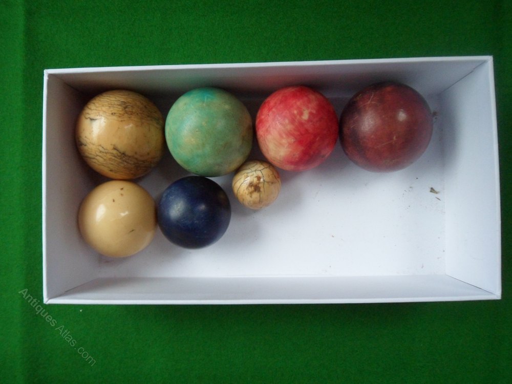 Antiques Atlas Mixed Antique Ivory Billiard Snooker Balls Victorian