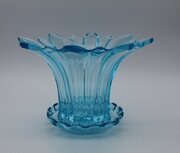 Art Deco Glass Vase, Bagley Style, 1930s, 17cm