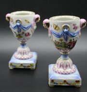 Berlin Porcelain Vases, Pair, KPM, C1830, 15cm 
