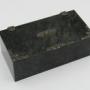 Serpentine stone, marcasite set, Art Deco box