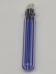 Victorian Scent Vial Bottle C1880 Blue, 7.3cm