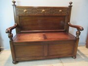 A 1920s Oak  Bench Seat 