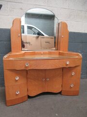 Art Deco   Birds Eye Maple Dressing Table 