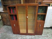 Art Deco Walnut   Bookcase /  Display
