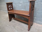Arts And Crafts Period Oak Bench Seat