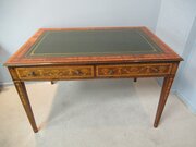 Inlaid  Mahogany Table Desk