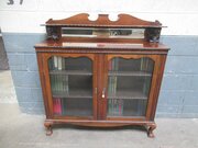 Late Victorian   Two Glass Door Bookcase