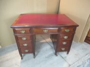 Late Victorian Mahogany  Knee Hole Desk
