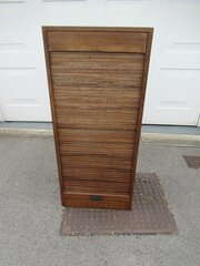 Mahogany Tambour  Front File Cabinet