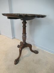 Mahogany Tilt Top Wine Or Lamp Table