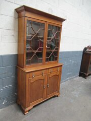 Oak  1920s Cupboard Bookcase 