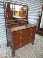 Oak   1930s   Dressing  Table