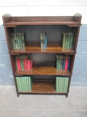 Oak Open Bookcase Arts And Crafts Style 