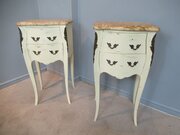 Pair Of French    Style Bed Side Cabinets