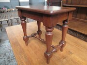 Small  victorian   teak wood stool