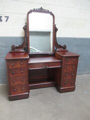 Victorian 1870s Mahogany Dressing Table 