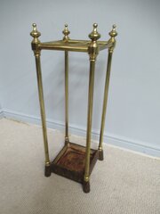 Victorian Brass Umbrella Stand