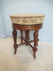 Victorian Revolving Piano Stool 