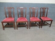 Four Mahogany Dining Chairs 
