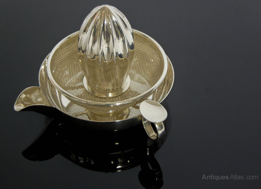 Antiques Atlas Silver Plated Lemon Juicer By Gieves Ltd