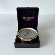 Victorian Cased Aneroid Barometer To TS & JD Negus