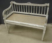 Antique French Cane Sofa