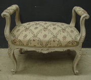 Antique French Painted Stool