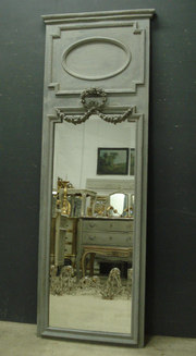 Antique French Trumeau Mirror