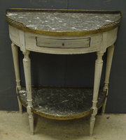 Antique French Demi-lune Table