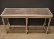 French Painted Cane Stool