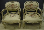 Pair Of Antique French Armchairs 