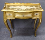 Vintage Italian gilt deskconso